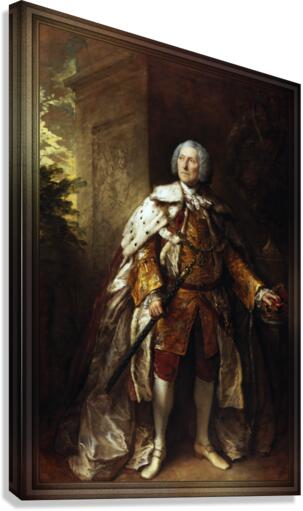 John Campbell 4th Duke of Argyll by Thomas Gainsborough Canvas Print