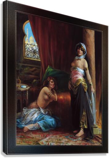 Harem Beauty by Adrien Henri Tanoux Canvas Print