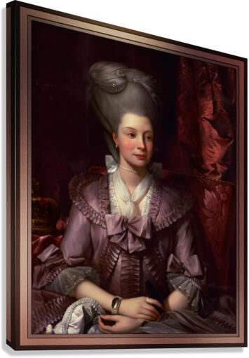 Queen Charlotte by Benjamin West Canvas Print