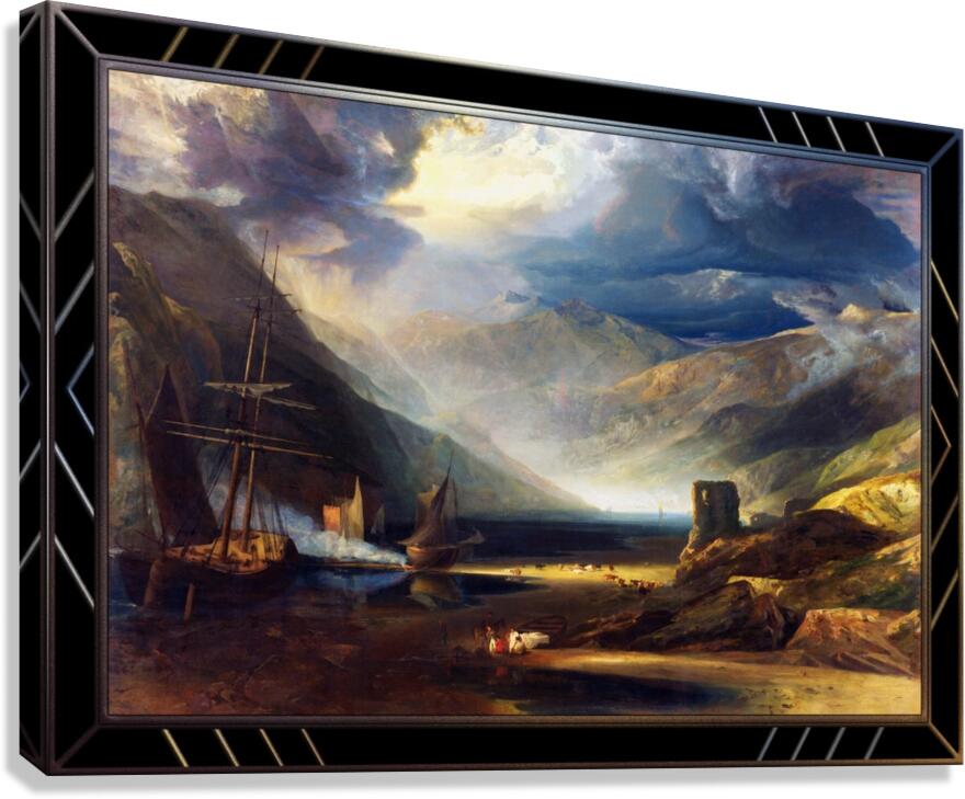 A Scene on the Coast Merionethshire by Anthony Vandyke Copley Fielding Canvas Print