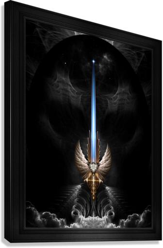 Angel Wing Sword Of Arkledious DGS Fantasy Fractal Art by xzendor7