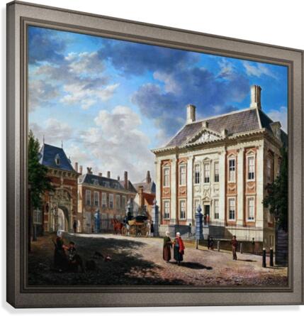 The Mauritshuis in The Hague by Bartholomeus van Hove Canvas Print