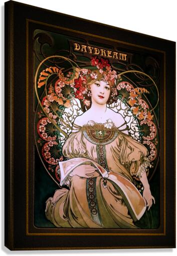 Daydream c1896 by Alphonse Mucha Remastered Vintage Retro