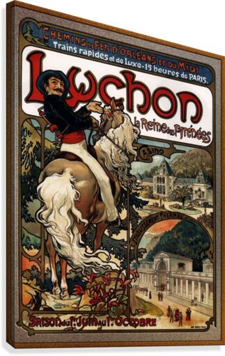 Luchon by Alphonse Mucha Canvas Print