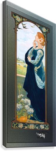 The Swallows of Remembrance by Elisabeth Sonrel Canvas Print
