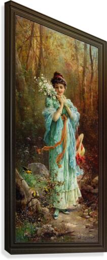Walk Through The Forest by Hans Zatzka by xzendor7 Wall Art