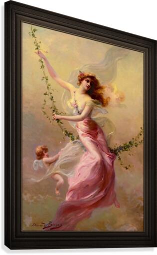 The Swing by Edouard Bisson Old Masters Fine Art Reproduction Canvas Print