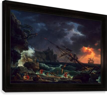 The Shipwreck by Claude Joseph Vernet Old Masters Fine Art Reproduction Canvas Print