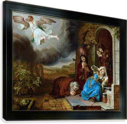 The Angel Taking Leave of Tobit and His Family by Jan Victors Old Masters Reproduction Canvas Print