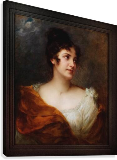 Portrait Of A Lady by Georg Papperitz Old Masters Classical Art Reproduction Canvas Print