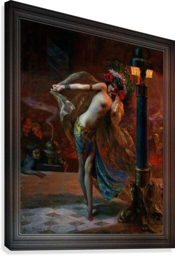 Dance of the Seven Veils by Gaston Bussiere Classical Art Old Masters Reproduction Canvas Print