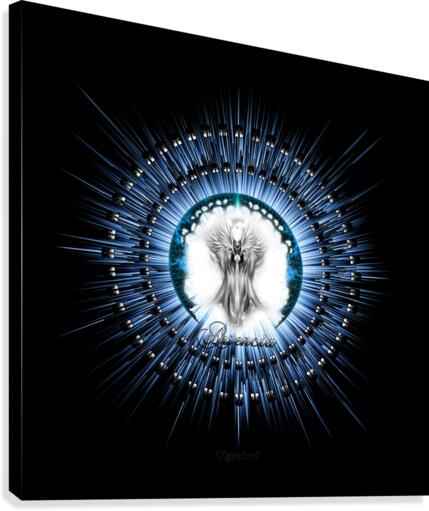 Arsencia Ethereal Silver Light Fractal Art Canvas Print