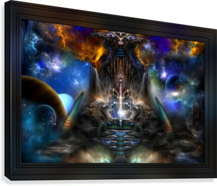 Archive Portal Fantasy Fractal Art Canvas Print