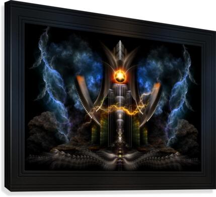 Obelisk Tower Of Tiberius Fractal Art Canvas Print