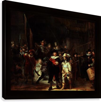 The Night Watch De Nachtwacht by Rembrandt van Rijn Classical Fine Art Old Masters Reproduction Canvas Print