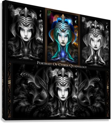 Portrait Of Cyiria Quadology Fractal Art Composition Canvas Print