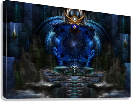 View To Eternity Fractal Art Composition Canvas Print