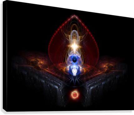 The Majesty Of Ooleion Fractal Art Composition Canvas Print