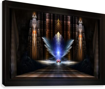 The Wings Of Heaven Fractal Art Composition Canvas Print