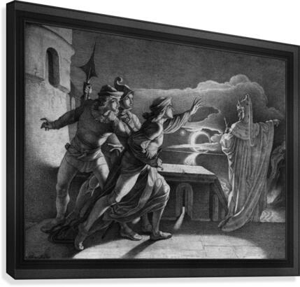 Hamlet and the Ghost of his Father by Adam Vogler Old Masters Classical Art Reproduction Canvas Print