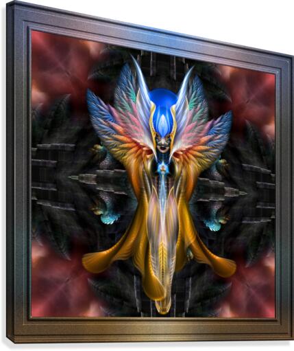 Arsencia The Golden Setren Fractal Art Canvas Print