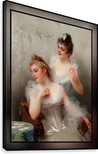 The Three Aces by Vittorio Matteo Corcos Classical Art Reproduction Canvas Print