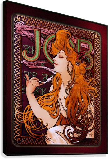 JOB by Alphonse Mucha Art Nouveau Old Masters Vintage Art Reproduction  Canvas Print