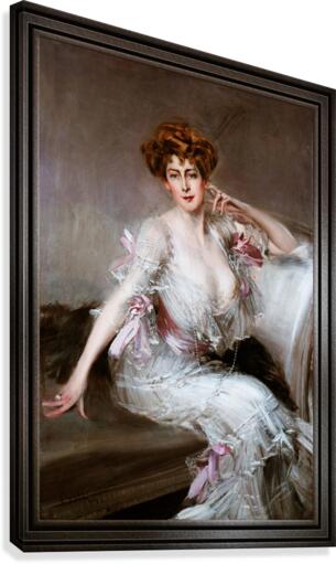 Portrait Of Anna Elizabeth Hansen by Giovanni Boldini Classical Art Old Masters Reproduction Canvas Print