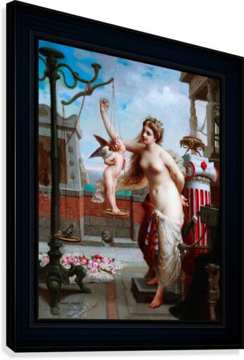 Venus Weighs Cupid Against A Butterfly by Henri-Pierre Picou Old Masters Classical Art Reproduction Canvas Print