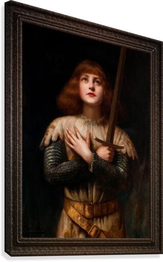 Sainte Jeanne dArc by Paul Antoine De La Boulaye Xzendor7 Old Masters Reproductions Canvas Print