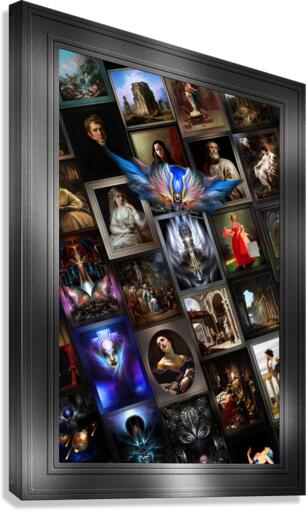 Xzendor7 Digital Classical Vintage Art Matrix Color Canvas Print