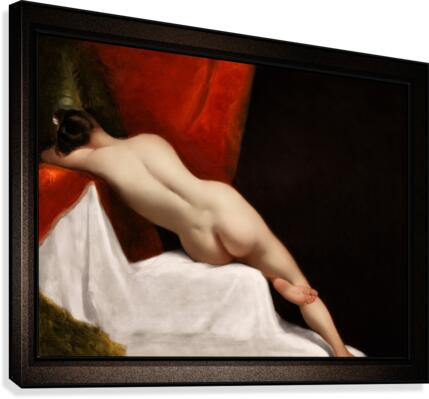 Reclining Female Nude by William Etty Classical Fine Art Xzendor7 Old Masters Reproductions Canvas Print