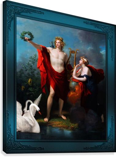 Apollo God of Light with Urania Muse of Astronomy by Charles