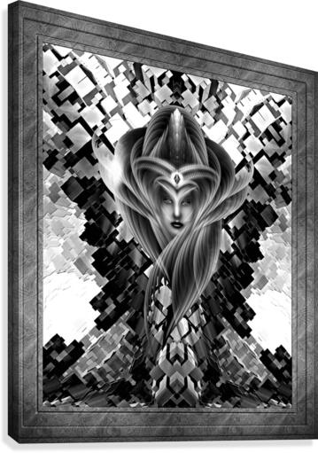 What Dreams Are Made Of GeomatCLR WQ FRAME Fractal Art Cuboid Portrait Canvas Print