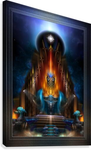 The Golden Vision Of Arsencia Fractal Art Composition Canvas Print