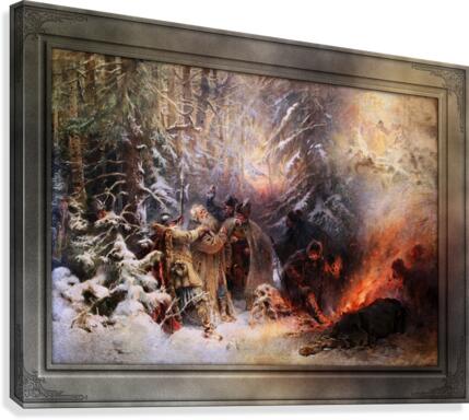 Ivan Susanin by Konstantin Makovsky Classical Fine Art Xzendor7 Old Masters Reproductions Canvas Print