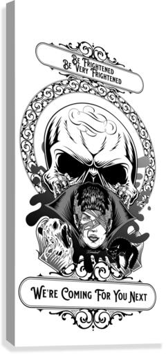 A Haunting Place on White Digital Art by Xzendor7 Canvas Print