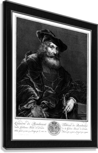 Portret Van Een Bebaarde Man by Pieter Tanje Classical Fine Art Xzendor7 Old Masters Reproductions Canvas Print