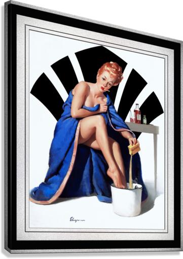 Its Nothing To Sneeze At by Gil Elvgren Remastered Xzendor7 Vintage Art Old Masters Reproductions Canvas Print