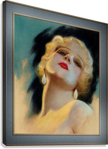 Jean Harlow Poses For Charles Gates Sheldon Remastered Vintage Retro Xzendor7 Art Reproductions Canvas Print