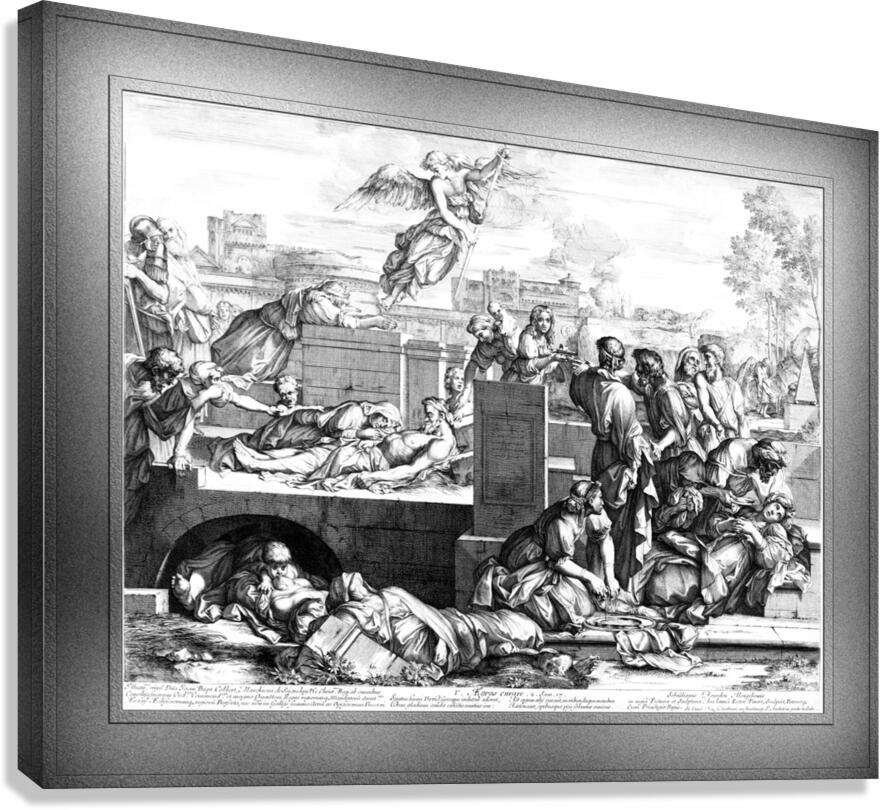 Aegros Curare by Sebastien Bourdon Remastered Xzendor7 Classical Art Old Masters Reproductions Canvas Print