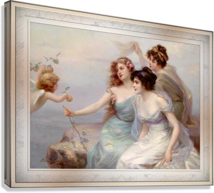 Die drei Grazien The Three Graces by Edouard Bisson Remastered
