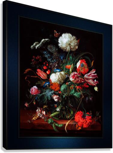 Vase of Flowers by Jan Davidsz de Heem Remastered Xzendor7