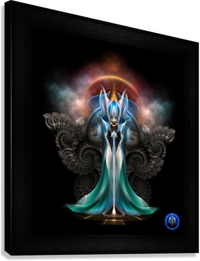 Arsencia Battle Dress PXT Fractal Art Sci-Fantasy Portrait by Xzendor7 Canvas Print