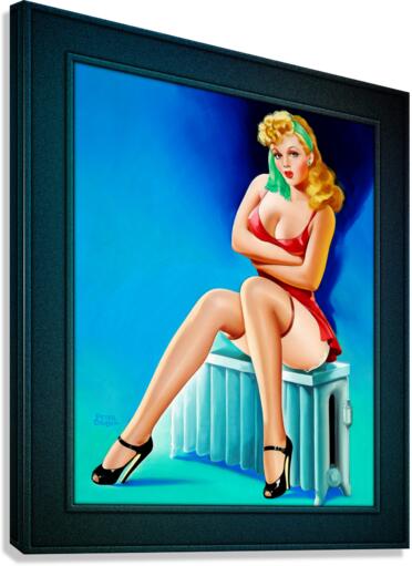 Steaming Hot by Peter Driben Vintage Art Xzendor7 Old Masters Reproductions Canvas Print