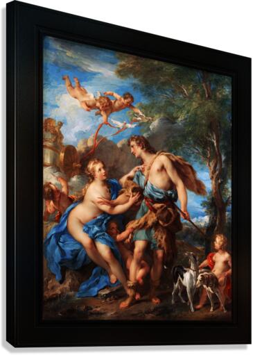 絵画 REVERIE 150-3 Venus and Adonis by Francois Lemoyne Remastered Xzendor7 Classical