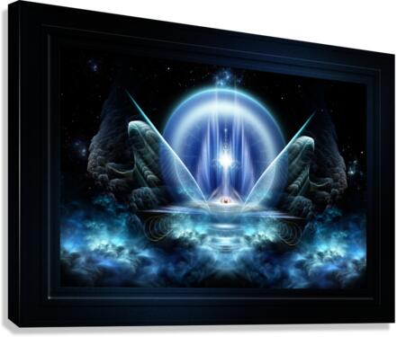 Seat Of The Gods Fantasy Fractal Art Digital  Composition by Xzendor7 Canvas Print