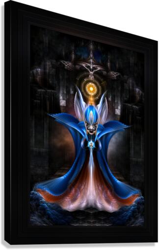 The Majesty Of Arsencia Fractal Portrait Sci-Fi Fantasy Composition by Xzendor7 Canvas Print