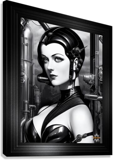 Industrial Tech 118975 A Beautiful Captivating AI Concept Art by Xzendor7 Canvas Print