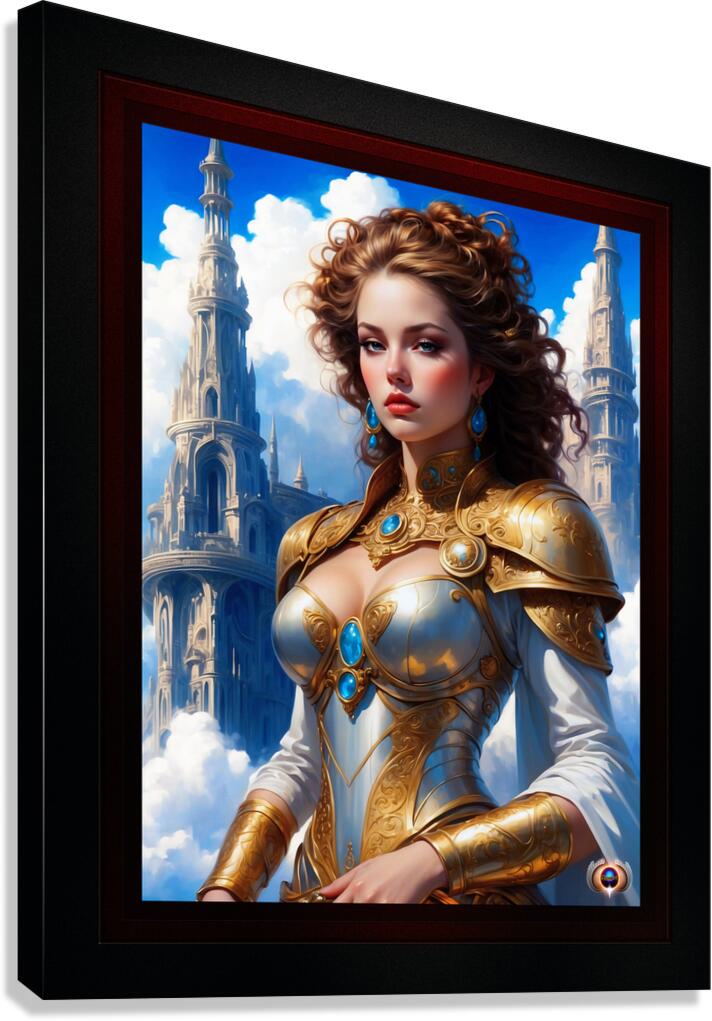 Portrait Of Usella Captivating AI Concept Art by Xzendor7 Canvas Print